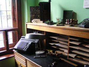 Der Arbeitsplatz des Stationsbeamten