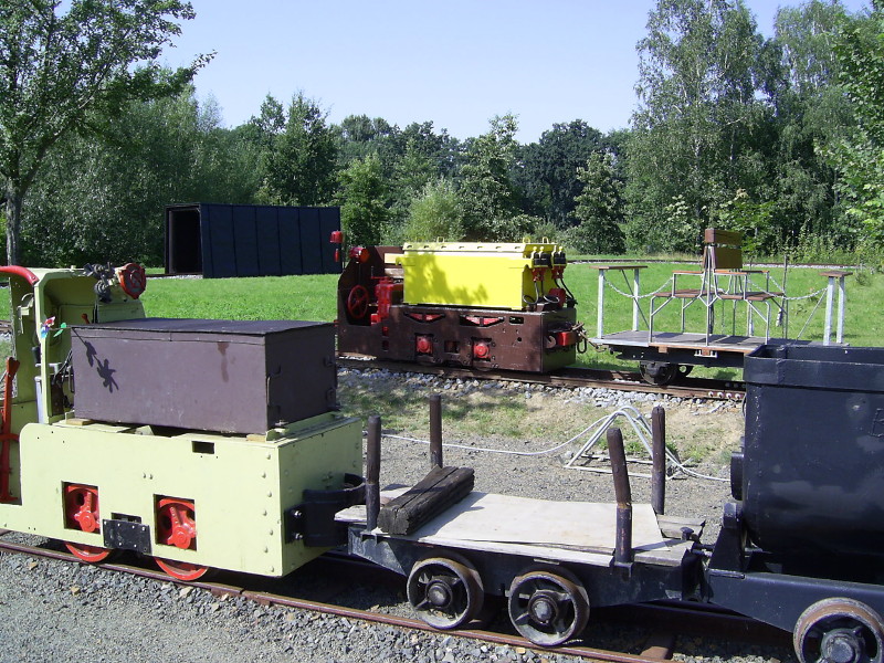 Einige Ausstellungsstücke der AG Grubenbahn 2009