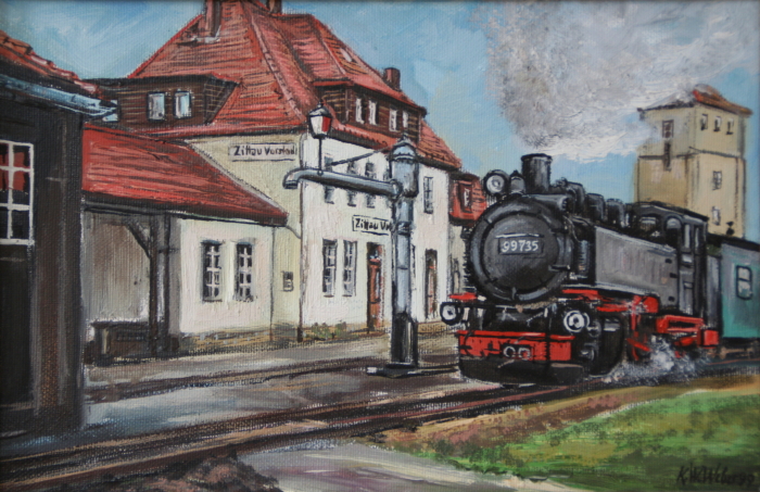 Gemälde von K. W. Weber in Privatbesitz von T. Sameiske