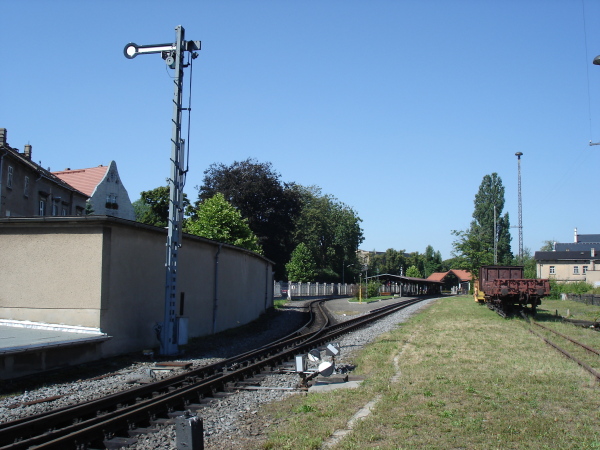 Das Ausfahrsignal in Richtung Zittau Hp.