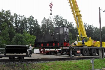 Köf 6001 on the track